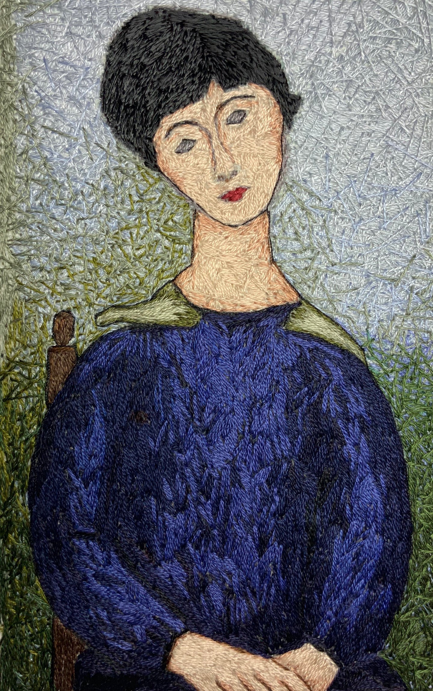 Woman in Blue